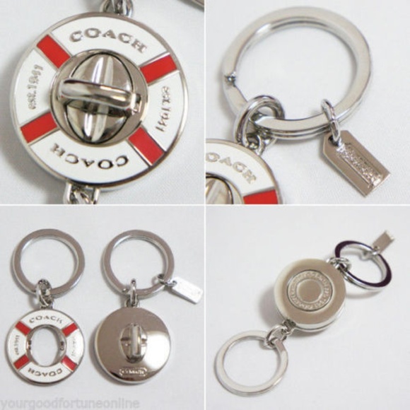 Coach Accessories - NEW Coach Lifeboat Preserver Sail Valet Keychain